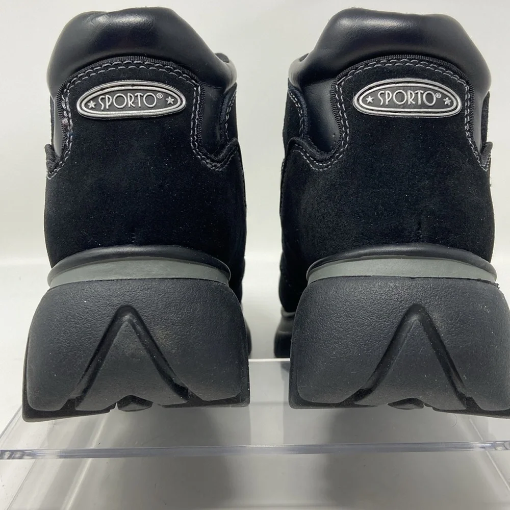 NWT Sporto “Devon” Black Winter Waterproof Leather Ankle Boots Size 7 1/2